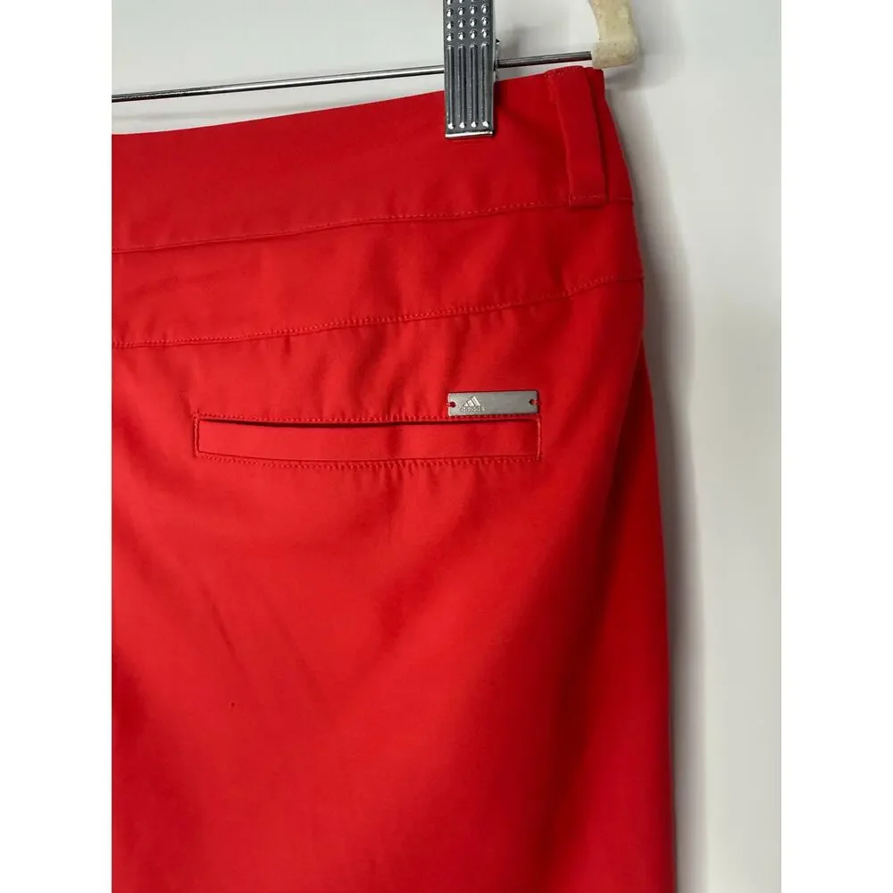 adidas Coral Golf Skort 8 Built-In Shorts Performance Stretch Athletic Skirt